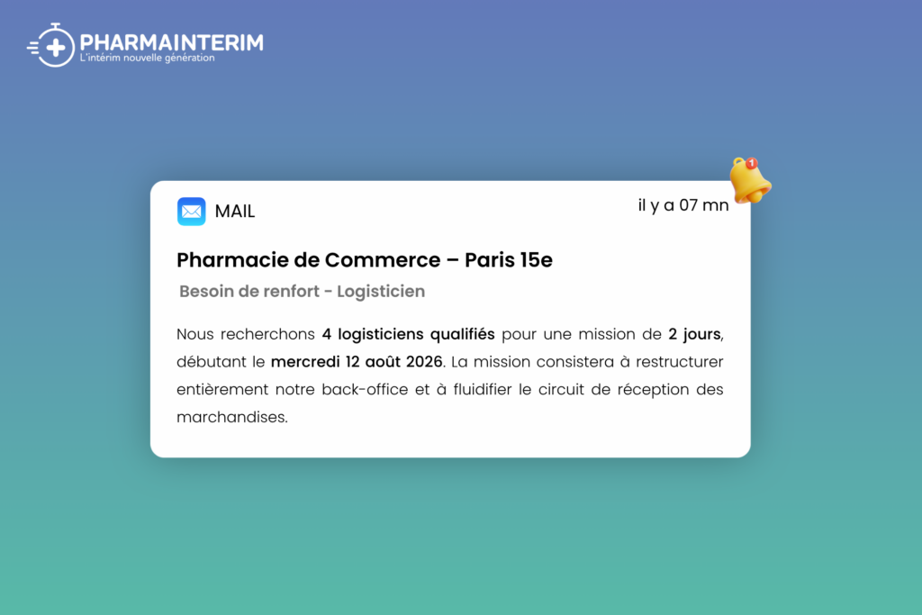 Annonce 1 renfort logisticien