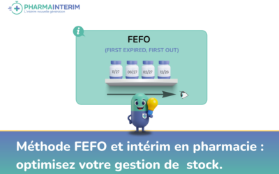Méthode FEFO et intérim en pharmacie : optimisez la gestion de votre stock